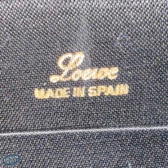 Loewe Vintage Black Ribbed/Satin Clutch /Purse/ Evening Bag | RARE!! - Picture 7 of 10